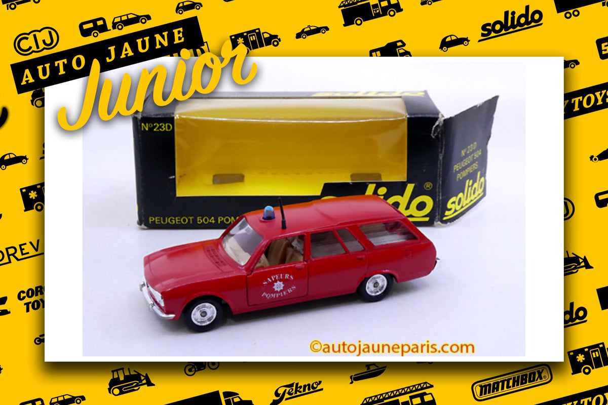 #4372 - Solido - Peugeot - 504 ambulance sapeurs pompiers