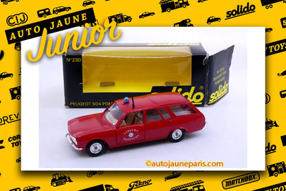 #4372 - Solido - Peugeot - 504 ambulance sapeurs pompiers