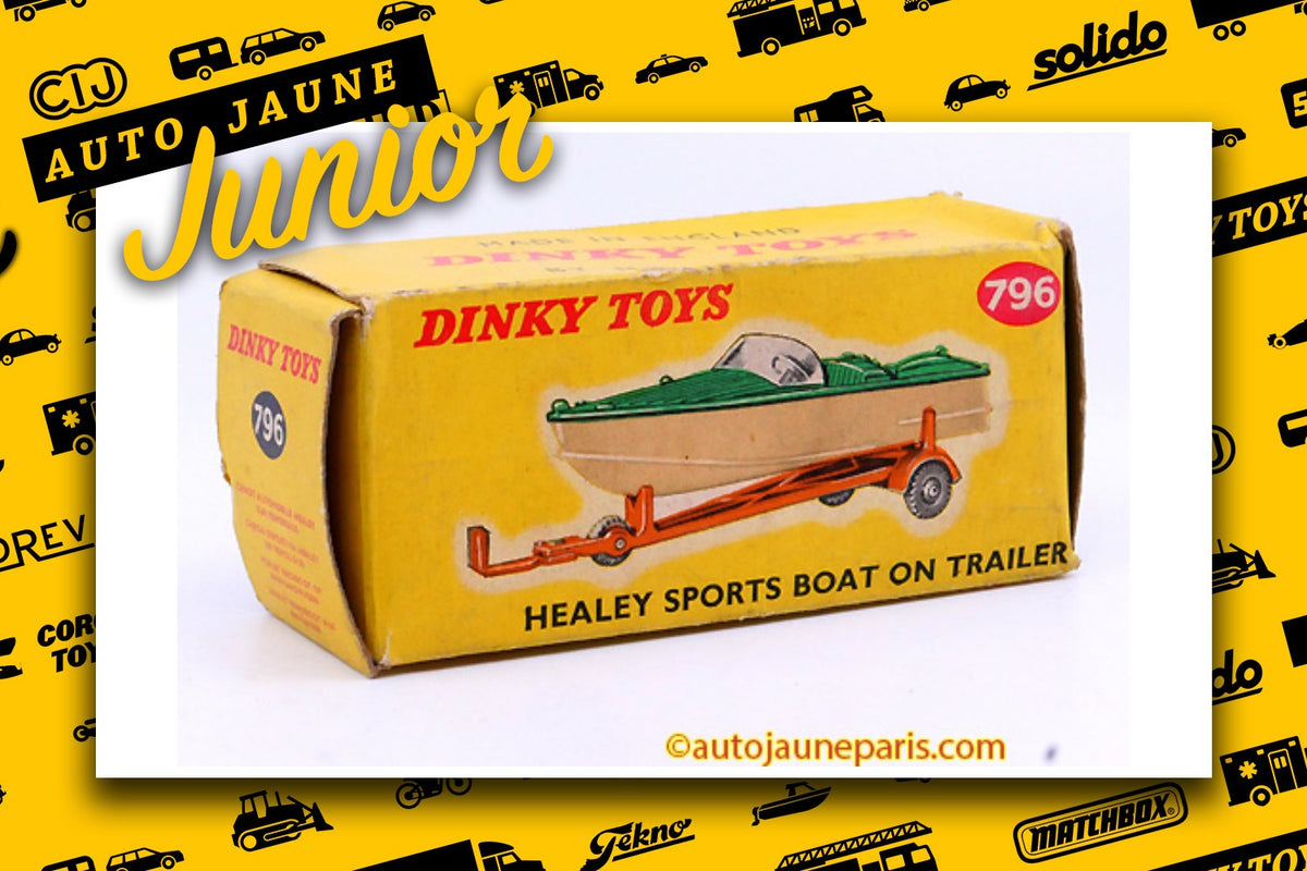 #2558 - Dinky Toys - Healey - bateau sur remorque
