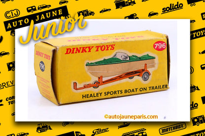 #2558 - Dinky Toys - Healey - bateau sur remorque