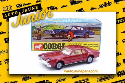 Le #2694 - Corgi Toys - Oldsmobile - Toronado Golden Jacks est en vente sur Auto Jaune Junior ! Découvrez nos collections de diecast Dinky-Toys, Corgi, Corgi-Toys, Solido, Norev.. Découvrez notre magasin physique, AutoJaune Paris, ouvert en 1984 par Vincent Espinasse. 41 rue Cavendish, 75019 Paris. Tel: 01 42 40 61 23. Ouvert les mardi et vendredi de 13h à 19h.