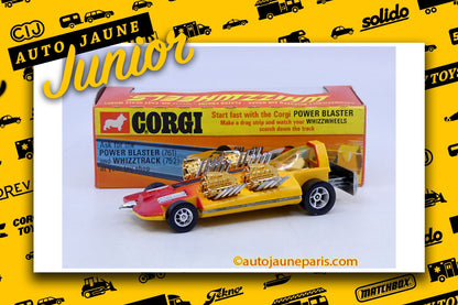 Le #2693 - Corgi Toys - Adams - Drag star 4 moteurs est en vente sur Auto Jaune Junior ! Découvrez nos collections de diecast Dinky-Toys, Corgi, Corgi-Toys, Solido, Norev.. Découvrez notre magasin physique, AutoJaune Paris, ouvert en 1984 par Vincent Espinasse. 41 rue Cavendish, 75019 Paris. Tel: 01 42 40 61 23. Ouvert les mardi et vendredi de 13h à 19h.
