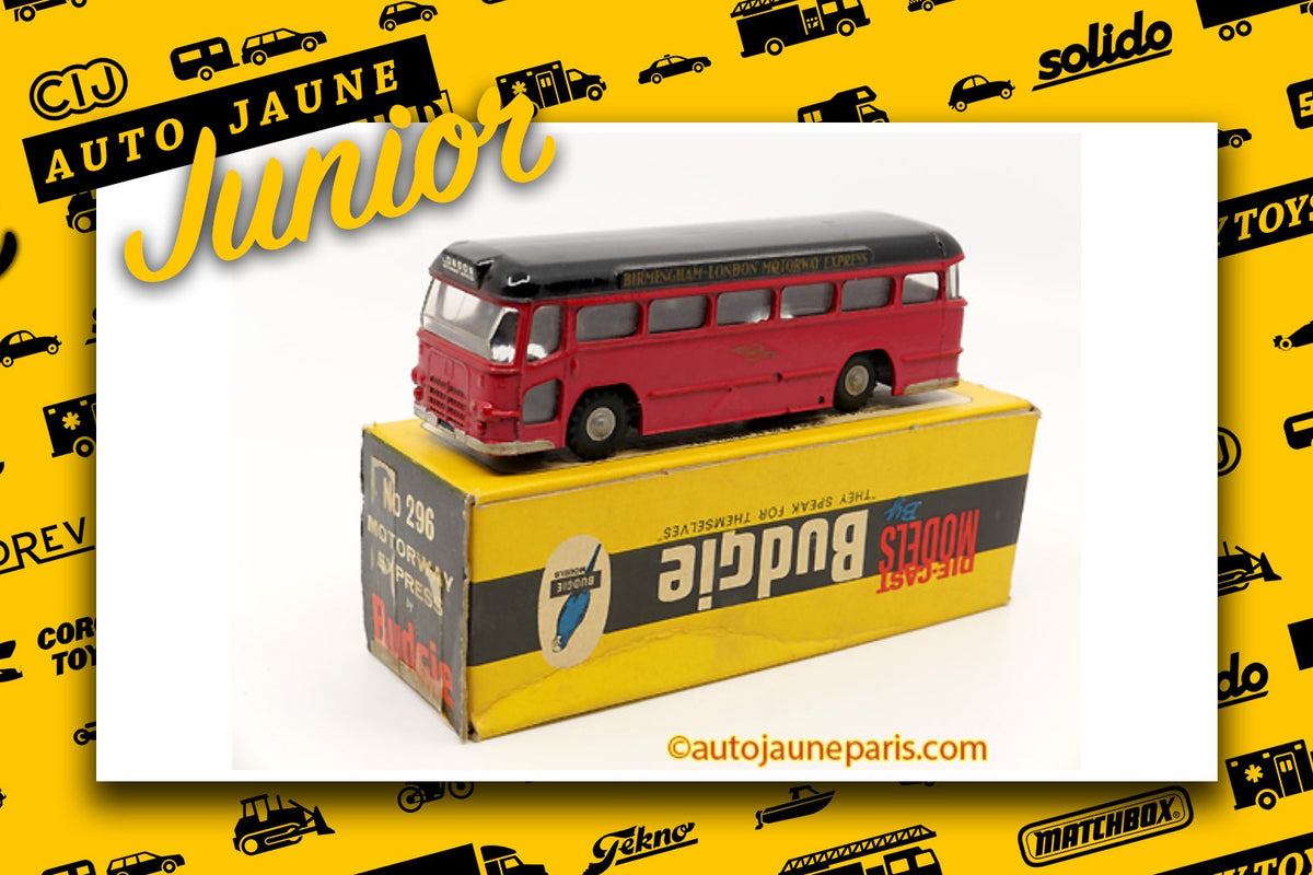 Le #2729 - Budgie - Autocar - "Birmingham-London Motorways Express" est en vente sur Auto Jaune Junior ! Découvrez nos collections de diecast Dinky-Toys, Corgi, Corgi-Toys, Solido, Norev.. Découvrez notre magasin physique, AutoJaune Paris, ouvert en 1984 par Vincent Espinasse. 41 rue Cavendish, 75019 Paris. Tel: 01 42 40 61 23. Ouvert les mardi et vendredi de 13h à 19h.