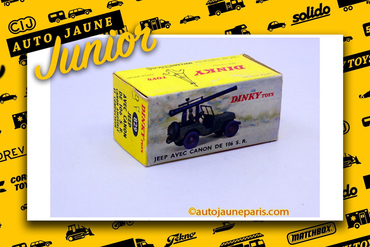#3542 - Dinky Toys - Willys - Jeep avec canon de 106 S.R