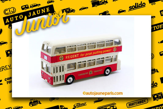 Le #2666 - Dinky Toys GB - Atlantean - bus deux étages Corporation Transport est en vente sur Auto Jaune Junior ! Découvrez nos collections de diecast Dinky-Toys, Corgi, Corgi-Toys, Solido, Norev.. Découvrez notre magasin physique, AutoJaune Paris, ouvert en 1984 par Vincent Espinasse. 41 rue Cavendish, 75019 Paris. Tel: 01 42 40 61 23. Ouvert les mardi et vendredi de 13h à 19h.