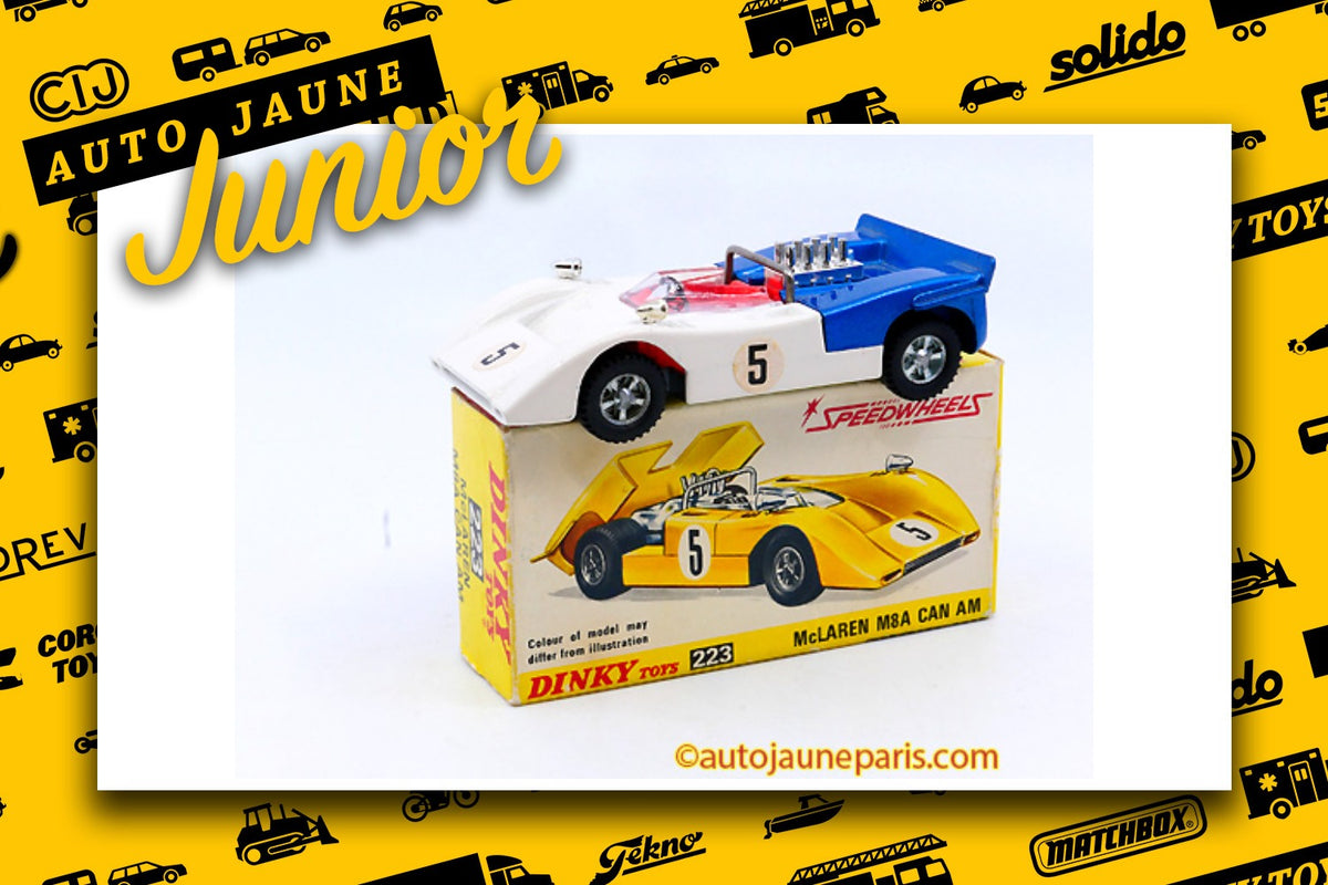Le #2696 - Dinky Toys - Mac Laren - M8A Can Am est en vente sur Auto Jaune Junior ! Découvrez nos collections de diecast Dinky-Toys, Corgi, Corgi-Toys, Solido, Norev.. Découvrez notre magasin physique, AutoJaune Paris, ouvert en 1984 par Vincent Espinasse. 41 rue Cavendish, 75019 Paris. Tel: 01 42 40 61 23. Ouvert les mardi et vendredi de 13h à 19h.