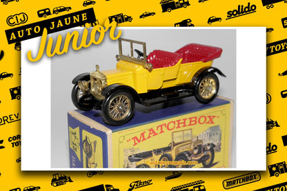 Le #2723 - Matchbox - Daimler - torpedo 1911 est en vente sur Auto Jaune Junior ! Découvrez nos collections de diecast Dinky-Toys, Corgi, Corgi-Toys, Solido, Norev.. Découvrez notre magasin physique, AutoJaune Paris, ouvert en 1984 par Vincent Espinasse. 41 rue Cavendish, 75019 Paris. Tel: 01 42 40 61 23. Ouvert les mardi et vendredi de 13h à 19h.