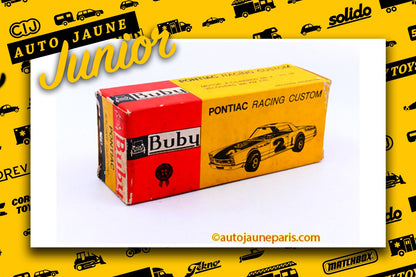 Le #4826 - Buby - Pontiac - Racing Custom est en vente sur Auto Jaune Junior ! Découvrez nos collections de diecast Dinky-Toys, Corgi, Corgi-Toys, Solido, Norev.. Découvrez notre magasin physique, AutoJaune Paris, ouvert en 1984 par Vincent Espinasse. 41 rue Cavendish, 75019 Paris. Tel: 01 42 40 61 23. Ouvert les mardi et vendredi de 13h à 19h.