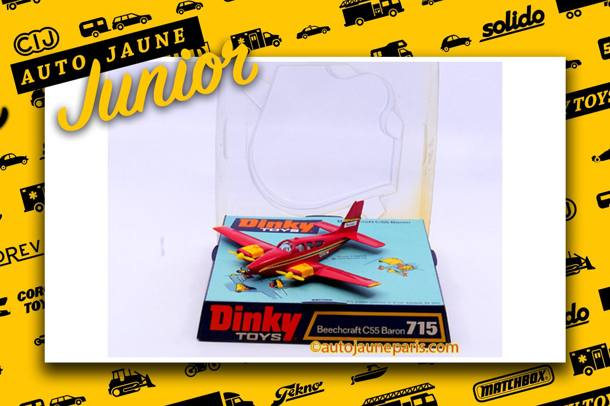 Le #2657 - Dinky Toys GB - Beechcraft - C55 Baron est en vente sur Auto Jaune Junior ! Découvrez nos collections de diecast Dinky-Toys, Corgi, Corgi-Toys, Solido, Norev.. Découvrez notre magasin physique, AutoJaune Paris, ouvert en 1984 par Vincent Espinasse. 41 rue Cavendish, 75019 Paris. Tel: 01 42 40 61 23. Ouvert les mardi et vendredi de 13h à 19h.
