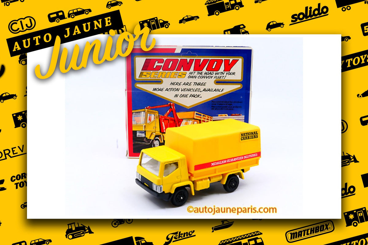 Le #2654 - Dinky Toys GB - Camion - Convoy bâché National Carriers est en vente sur Auto Jaune Junior ! Découvrez nos collections de diecast Dinky-Toys, Corgi, Corgi-Toys, Solido, Norev.. Découvrez notre magasin physique, AutoJaune Paris, ouvert en 1984 par Vincent Espinasse. 41 rue Cavendish, 75019 Paris. Tel: 01 42 40 61 23. Ouvert les mardi et vendredi de 13h à 19h.
