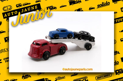 #2035 - Barclay - Camion - tracteur semi plateau avec 2 autos