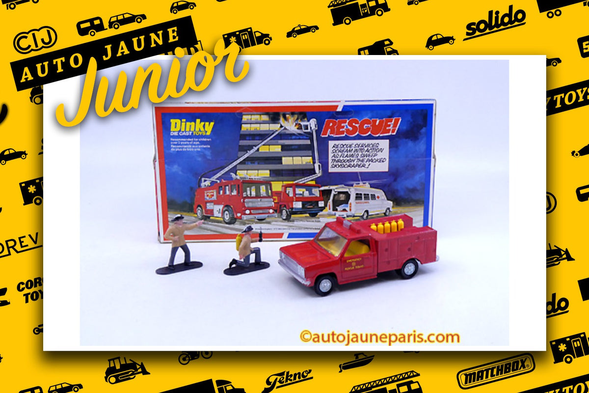 Le #2661 - Dinky Toys GB - Chevrolet - Paramedic truck de la série "Emergency squad" est en vente sur Auto Jaune Junior ! Découvrez nos collections de diecast Dinky-Toys, Corgi, Corgi-Toys, Solido, Norev.. Découvrez notre magasin physique, AutoJaune Paris, ouvert en 1984 par Vincent Espinasse. 41 rue Cavendish, 75019 Paris. Tel: 01 42 40 61 23. Ouvert les mardi et vendredi de 13h à 19h.