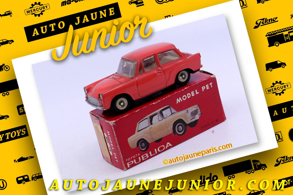 Le #2521 - ATC - Toyota - Publica est en vente sur Auto Jaune Junior ! Découvrez nos collections de diecast Dinky-Toys, Corgi, Corgi-Toys, Solido, Norev.. Découvrez notre magasin physique, AutoJaune Paris, ouvert en 1984 par Vincent Espinasse. 41 rue Cavendish, 75019 Paris. Tel: 01 42 40 61 23. Ouvert les mardi et vendredi de 13h à 19h.