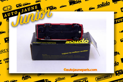 #4372 - Solido - Peugeot - 504 ambulance sapeurs pompiers