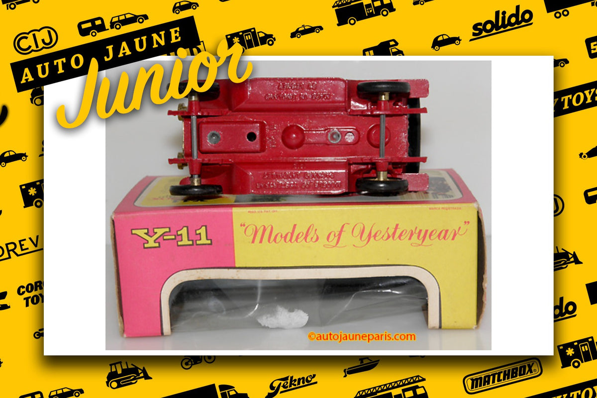 Le #2727 - Matchbox - Packard - Landaulet taxi 1912 est en vente sur Auto Jaune Junior ! Tekno, Politoys, Mebetoys, Mercury, Joal, Diapet, Märklin, TootsieToys. Vous avez le même jouet ? Profitez de notre expertise pour vous accompagner dans la vente de vos modèles ou votre collection ! Nous achetons tous lots de miniatures ! Contactez nous ! contact@autojaunejunior.com.