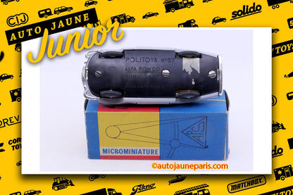 Le #2643 - Politoys - Alfa Romeo - Giulietta SS est en vente sur Auto Jaune Junior ! Tekno, Politoys, Mebetoys, Mercury, Joal, Diapet, Märklin, TootsieToys. Vous avez le même jouet ? Profitez de notre expertise pour vous accompagner dans la vente de vos modèles ou votre collection ! Nous achetons tous lots de miniatures ! Contactez nous ! contact@autojaunejunior.com.