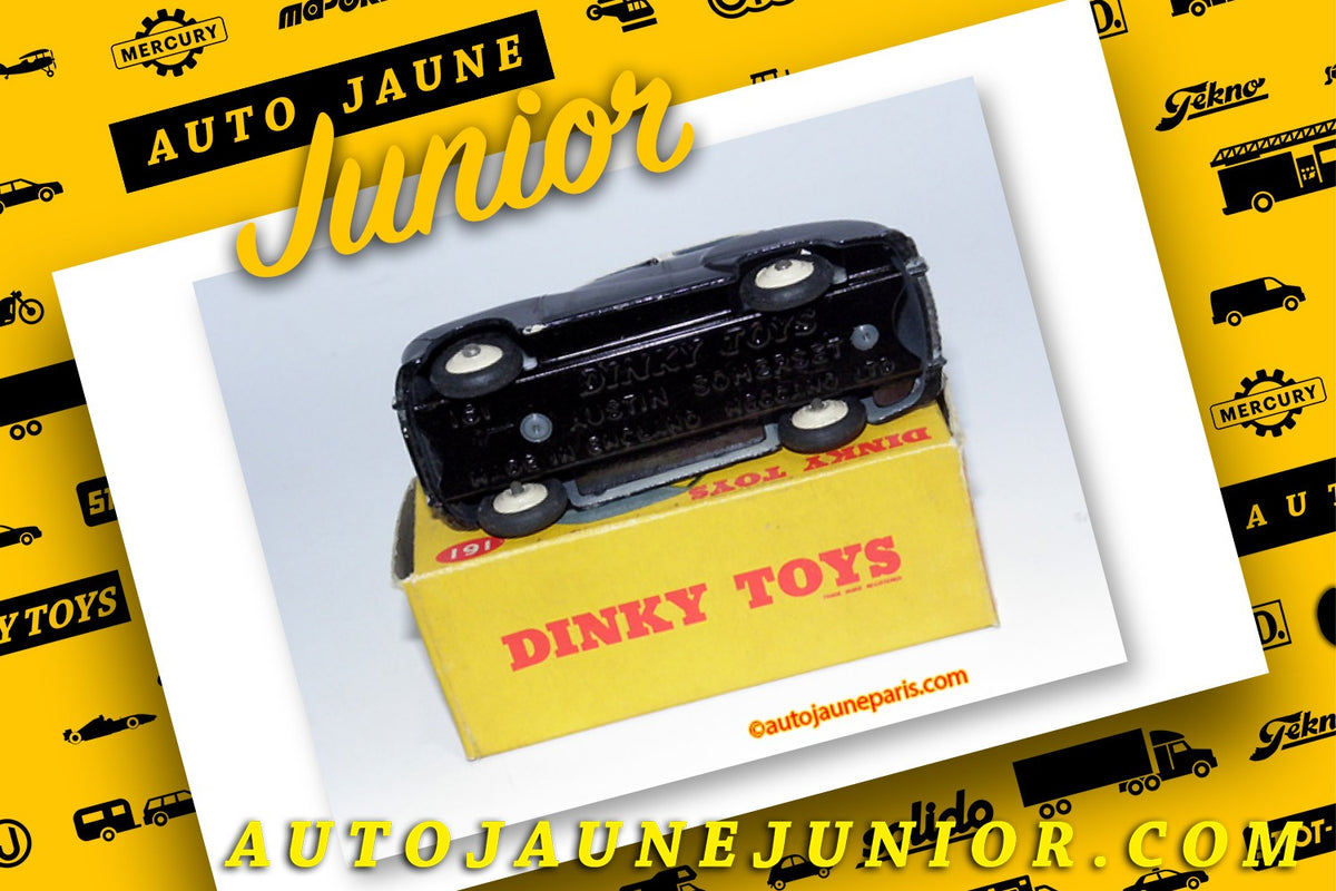 Le #2510 - Dinky Toys - Austin - Sommerset bicolore est en vente sur Auto Jaune Junior ! Tekno, Politoys, Mebetoys, Mercury, Joal, Diapet, Märklin, TootsieToys. Vous avez le même jouet ? Profitez de notre expertise pour vous accompagner dans la vente de vos modèles ou votre collection ! Nous achetons tous lots de miniatures ! Contactez nous ! contact@autojaunejunior.com.