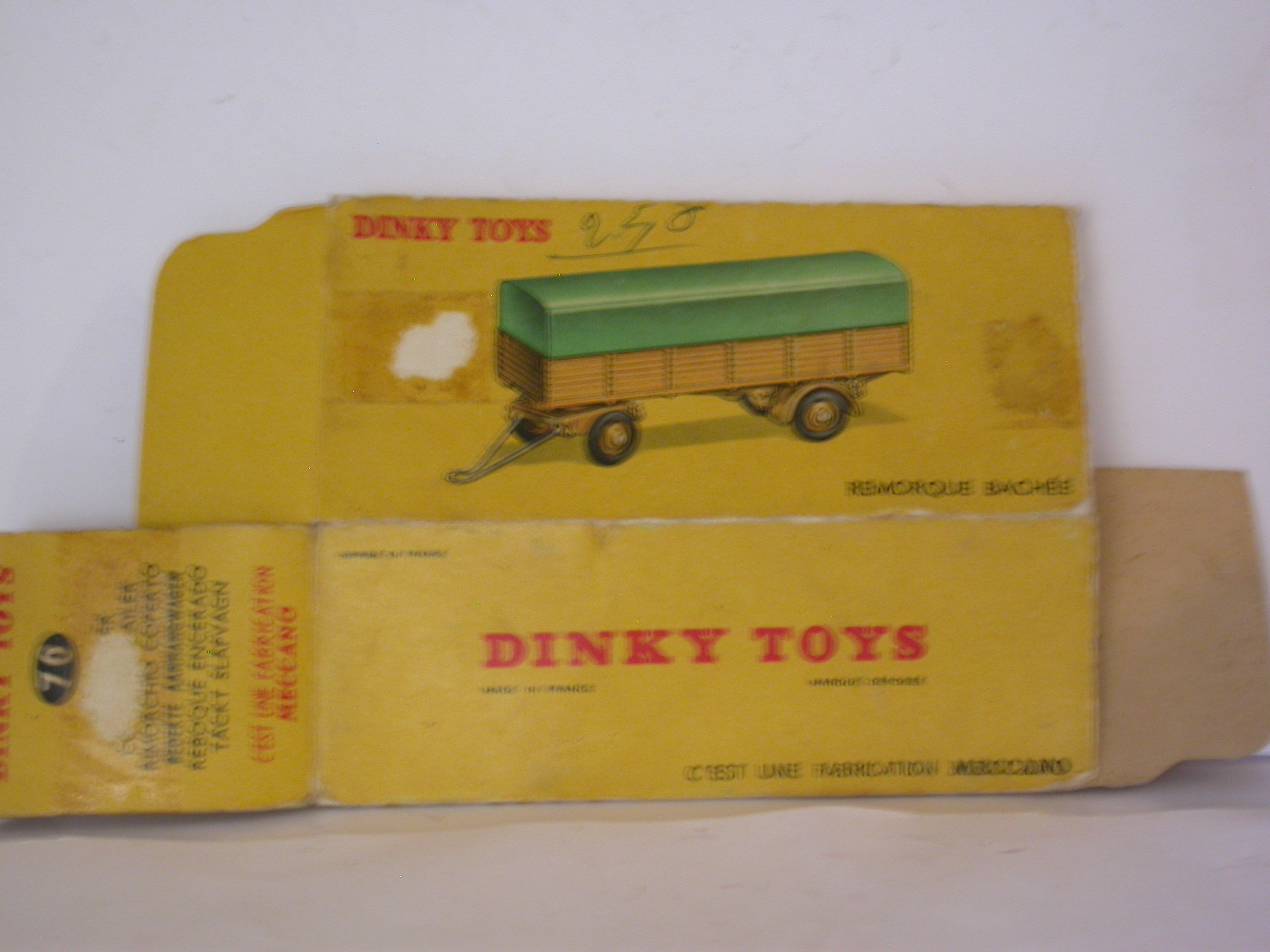 Dinky Toys France Remorque bâchée