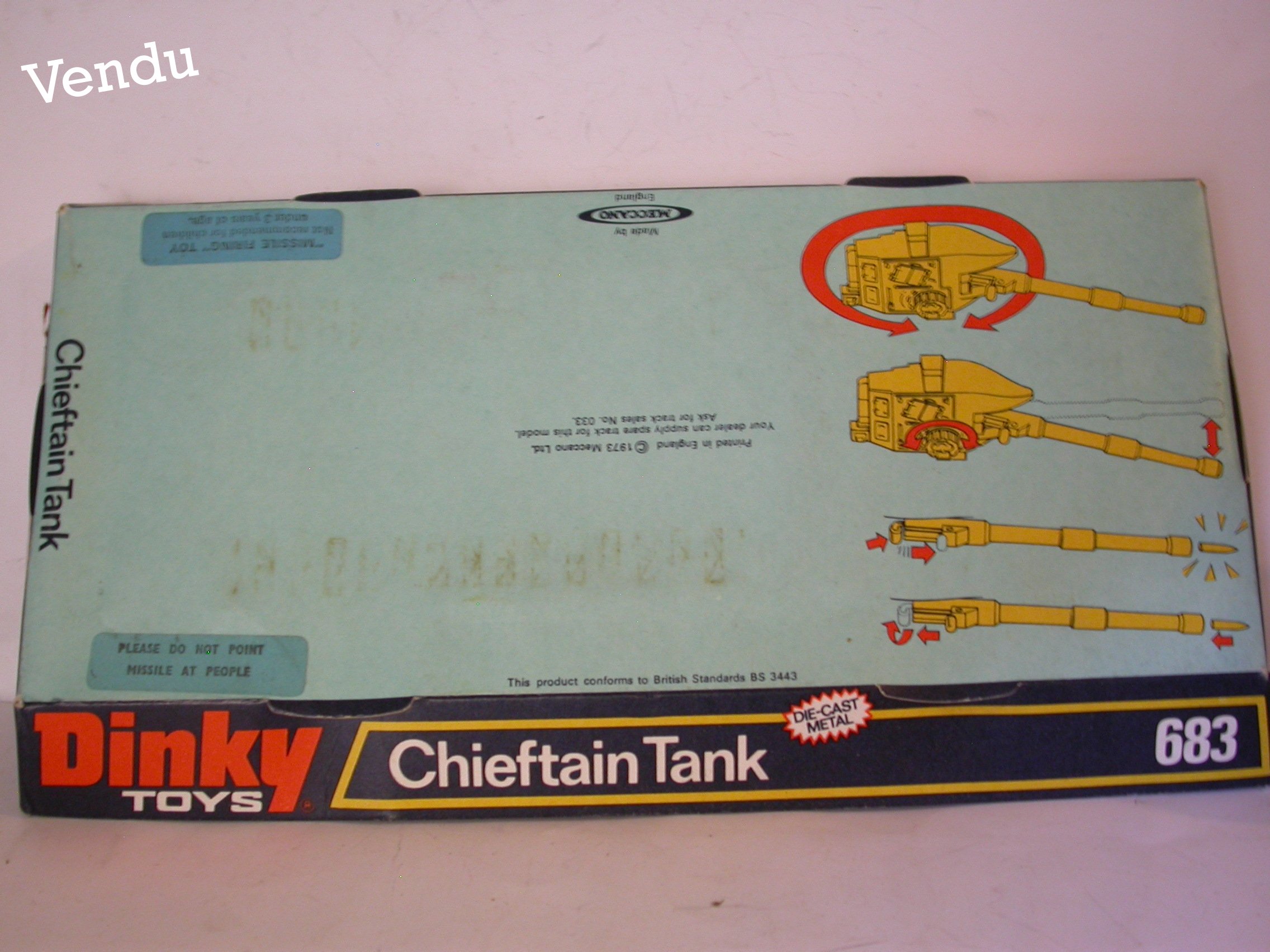Dinky Toys GB Chieftain Tank