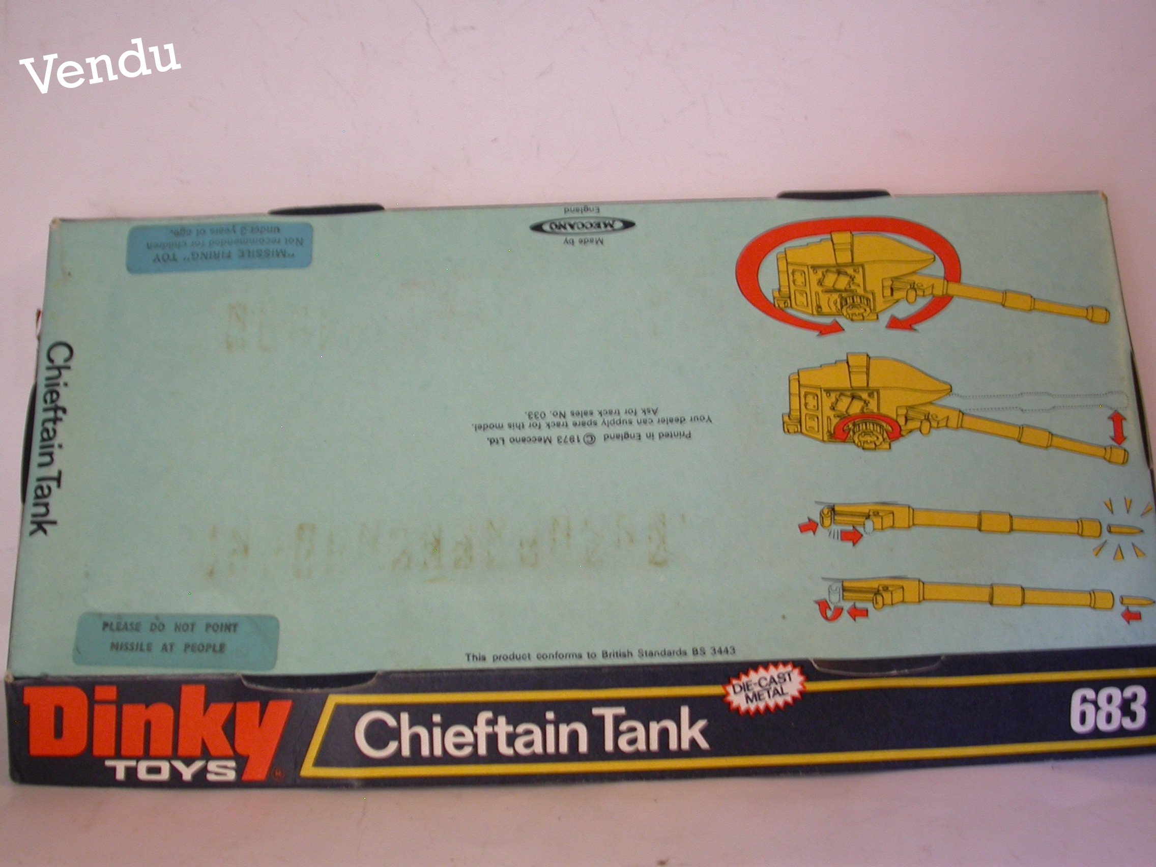 Dinky Toys GB Chieftain Tank